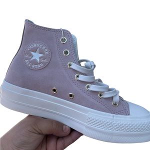Converse Women's Chuck Taylor All Star Platform High Top Sneaker Stone Mauve